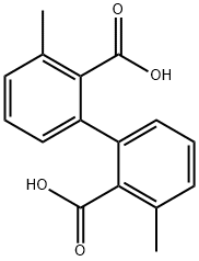 3,3'-DIMETHYL-BIPHENYL-2,2'-DICARBOXYLIC ACID Struktur