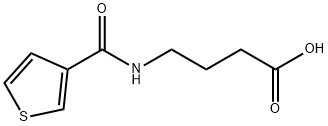 4-(thiophene-3-carboxamido)butanoic acid Struktur