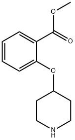 methyl 2-(piperidin-4-yloxy)benzoate Struktur