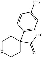 4-(4-Amino-phenyl)-tetrahydro-pyran-4-carboxylic acid Struktur