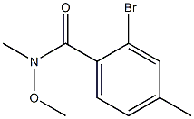 2-bromo-N-methoxy-N,4-dimethylbenzamide Struktur