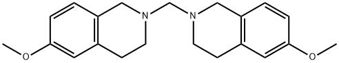 Isoquinoline, 2,2'-methylenebis[1,2,3,4-tetrahydro-6-methoxy- Struktur