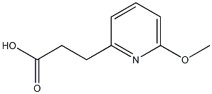 3-(6-Methoxypyridin-2-Yl)Propanoic Acid Struktur