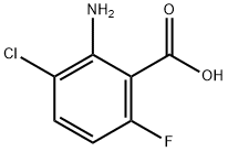 2-Amino-3-chloro-6-fluoro-benzoic acid Struktur