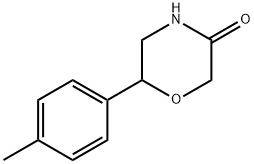 6-p-Tolyl-morpholin-3-one Struktur