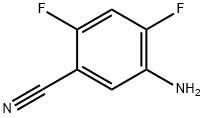 5-amino-2,4-difluorobenzonitrile Struktur