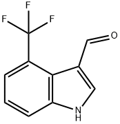 4-(trifluoromethyl)-1H-indole-3-carbaldehyde Struktur