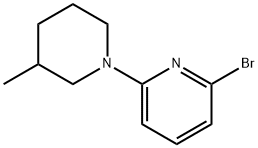 2-bromo-6-(3-methylpiperidin-1-yl)pyridine Struktur