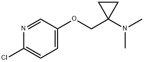 1-(((6-Chloropyridin-3-yl)oxy)methyl)-N,N-dimethylcyclopropanamine Struktur