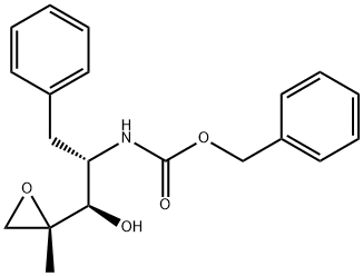 benzyl ((1R,2S)-1-hydroxy-1-((S)-2-methyloxiran-2-yl)-3-phenylpropan-2-yl)carbamate Struktur