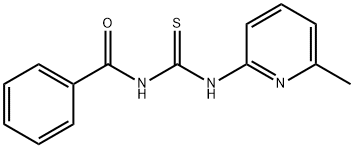 Benzamide, N-[[(6-methyl-2-pyridinyl)amino]thioxomethyl]- Struktur