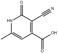 3-CYANO-6-METHYL-2-OXO-1,2-DIHYDROPYRIDINE-4-CARBOXYLIC ACID Struktur