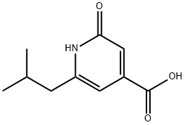 6-Isobutyl-2-oxo-1,2-dihydro-pyridine-4-carboxylic acid Struktur