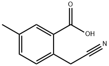 2-(cyanomethyl)-5-methylbenzoic acid Struktur