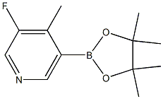 3-fluoro-4-methyl-5-(4,4,5,5-tetramethyl-1,3,2-dioxaborolan-2-yl)pyridin Struktur