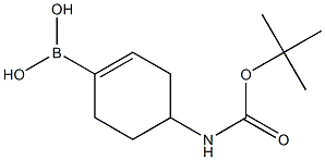 4-Boc-amino-cyclohex-1-enyl-boronic acid Struktur