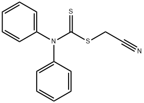 Cyanomethyl diphenylcarbamodithioate Struktur