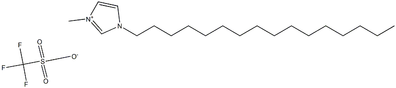 1-hexadecyl-3-methylimidazolium trifluoromethanesulfonate Struktur