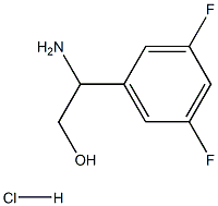 2-AMINO-2-(3,5-DIFLUOROPHENYL)ETHAN-1-OL-HCL Struktur