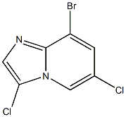 8-bromo-3,6-dichloroimidazo[1,2-a]pyridine Struktur