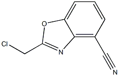 2-Chloromethyl-benzooxazole-4-carbonitrile Struktur