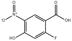 2-Fluoro-4-hydroxy-5-nitrobenzoicacid Struktur