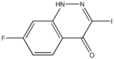 7-Fluoro-3-iodo-1H-cinnolin-4-one Struktur