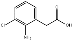 2-(2-Amino-3-chlorophenyl)acetic acid Struktur