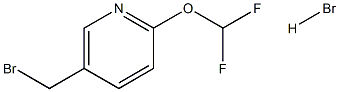 5-(Bromomethyl)-2-(difluoromethoxy)pyridine hydrobromide Struktur