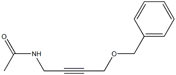 N-(4-(benzyloxy)but-2-ynyl)acetamide Struktur