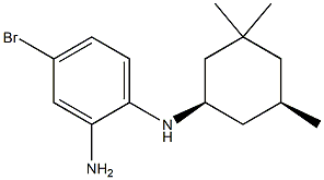 4-bromo-N1-(cis-3,3,5-trimethylcyclohexyl)benzene-1,2-diamine Struktur