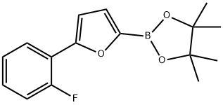 5-(2-Fluorophenyl)furan-2-boronic acid pinacol ester Struktur