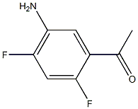 1-(5-Amino-2,4-difluoro-phenyl)-ethanone Struktur