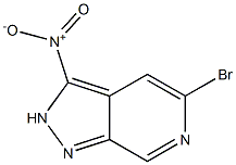 5-Bromo-3-nitro-2H-pyrazolo[3,4-c]pyridine Struktur