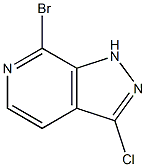 7-Bromo-3-chloro-1H-pyrazolo[3,4-c]pyridine Struktur