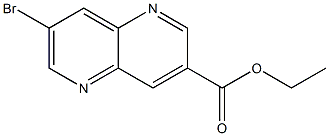 7-Bromo-[1,5]naphthyridine-3-carboxylic acid ethyl ester Struktur