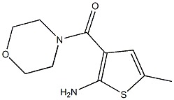 (2-amino-5-methylthiophen-3-yl)(morpholino)methanone Struktur