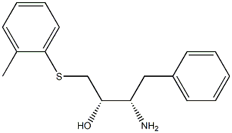 (2S,3S)-3-amino-4-phenyl-1-(o-tolylthio)butan-2-ol Struktur