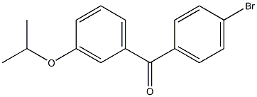 (4-bromophenyl)(3-isopropoxyphenyl)methanone Struktur