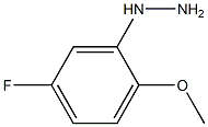 (5-fluoro-2-methoxyphenyl)hydrazine Struktur