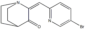 (E)-2-((5-bromopyridin-2-yl)methylene)quinuclidin-3-one Struktur