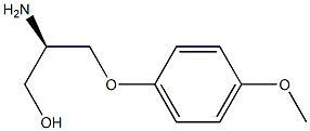 (R)-2-amino-3-(4-methoxyphenoxy)propan-1-ol Struktur