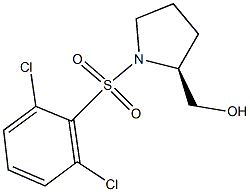 (S)-(1-(2,6-dichlorophenylsulfonyl)pyrrolidin-2-yl)methanol Struktur