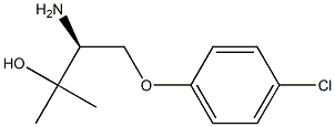 (S)-3-amino-4-(4-chlorophenoxy)-2-methylbutan-2-ol Struktur