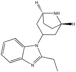 1-((1S,5S)-8-azabicyclo[3.2.1]octan-3-yl)-2-ethyl-1H-benzo[d]imidazole Struktur