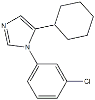 1-(3-chlorophenyl)-5-cyclohexyl-1H-imidazole Struktur