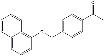 1-(4-((naphthalen-1-yloxy)methyl)phenyl)ethanone Struktur