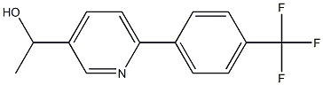 1-(6-(4-(trifluoromethyl)phenyl)pyridin-3-yl)ethanol Struktur