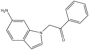 1-(6-amino-1H-indol-1-yl)-2-phenylethanone Struktur