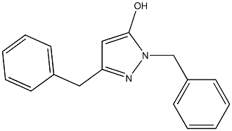 1,3-dibenzyl-1H-pyrazol-5-ol Struktur